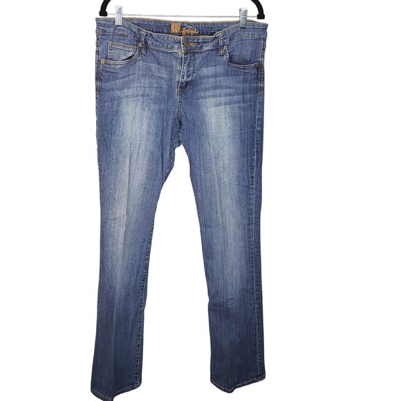 Kut from the Kloth Felicia Flare High Rise Stretch Jeans Women's Size 14 - Picture 1 of 7